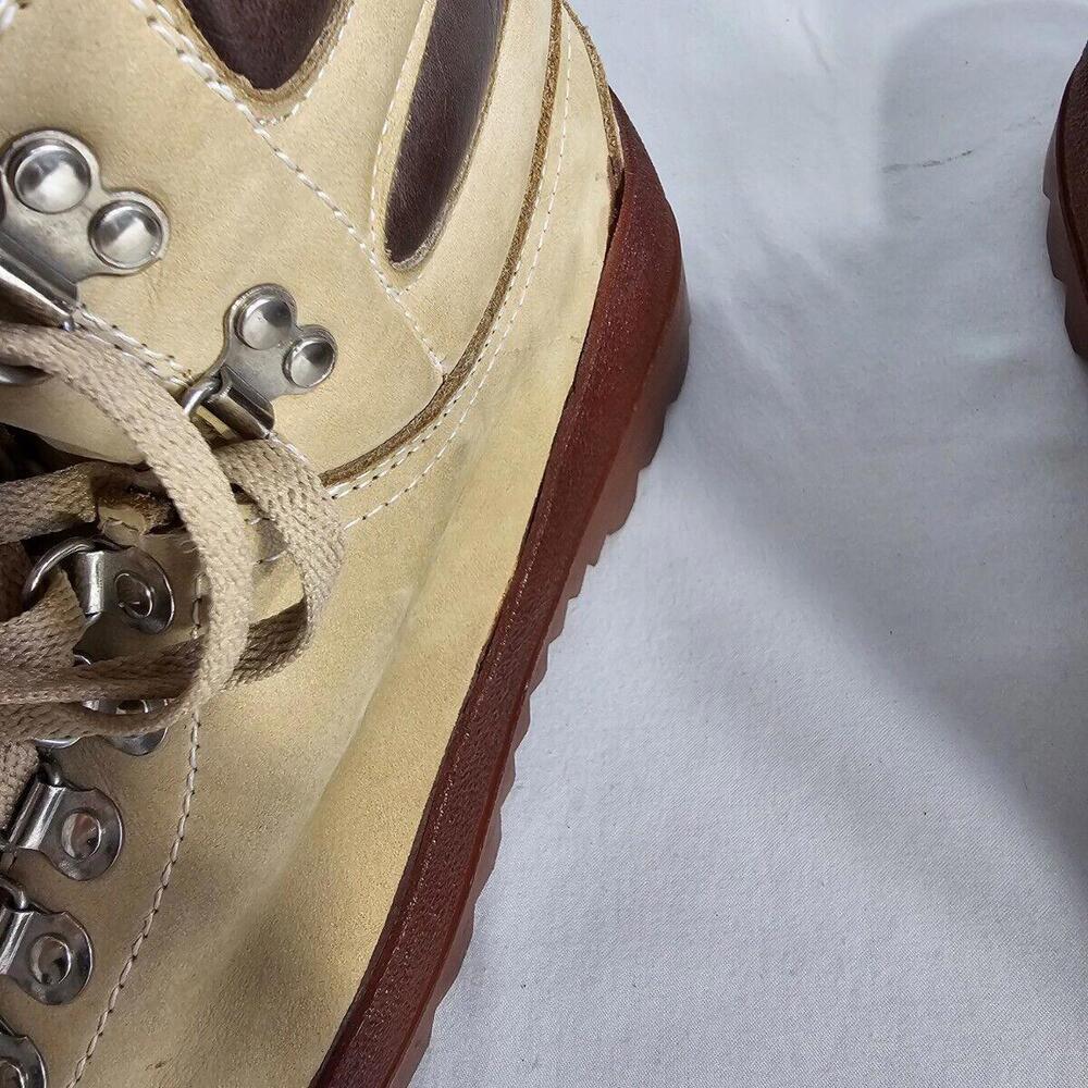 Vintage GRAND PIONEER Italian Work Brown Leather Boots Fits Like Men's US 10 - Picture 11 of 12